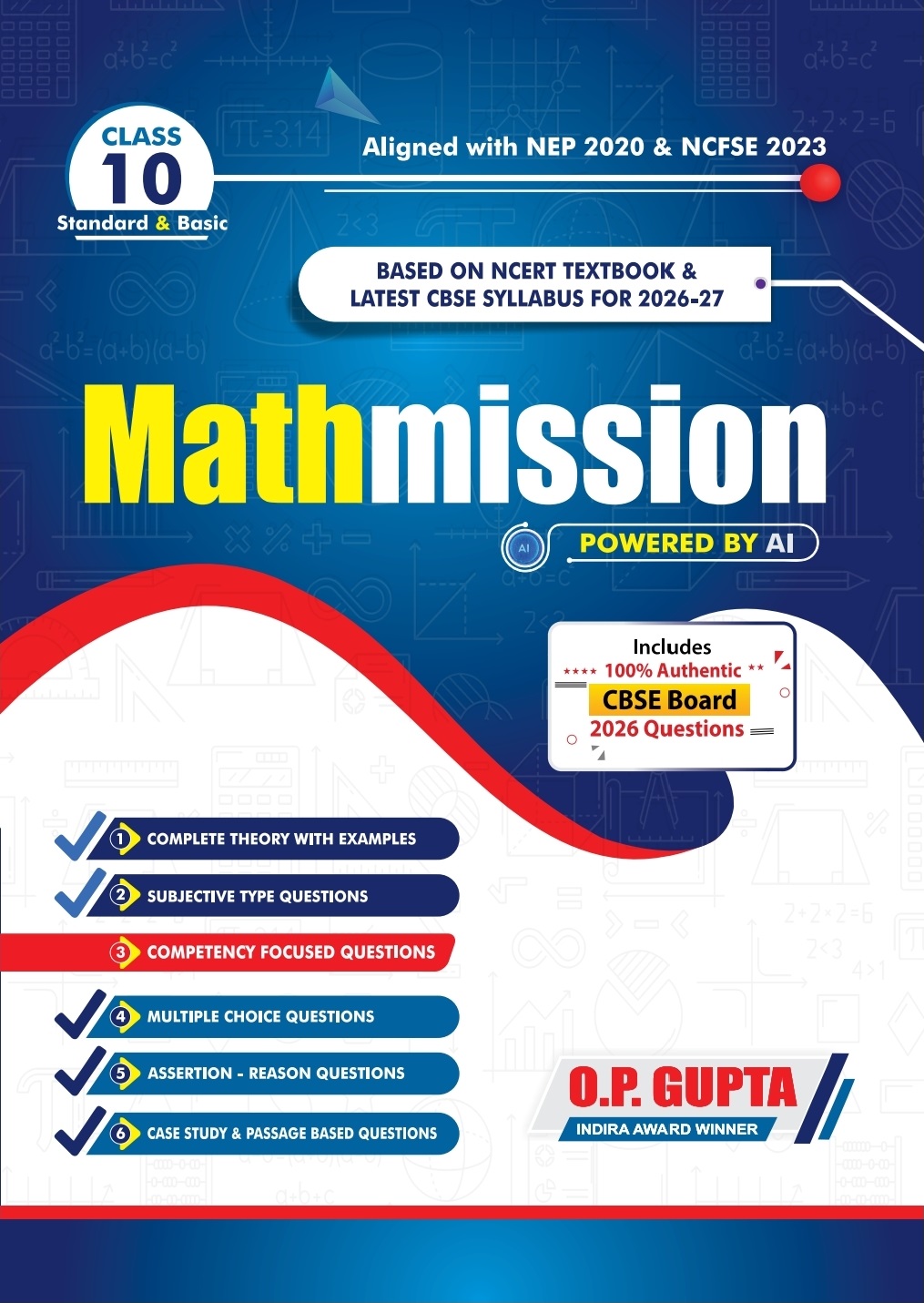 MATHMISSION FOR X By O.P. GUPTA